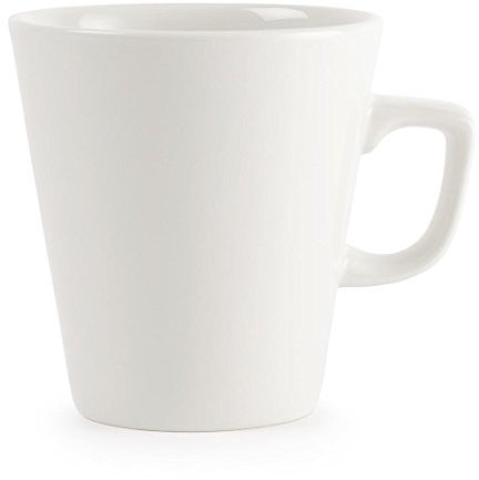 Churchill Super vitrifiée W003 Uni Ware Cafe Latte Mug, Blanc (lot de 6)