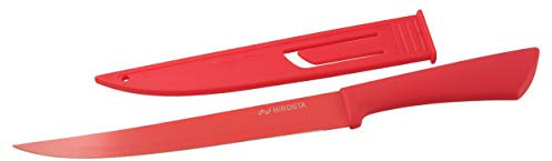 Nirosta 27101 Coltello Cucina Per Salumi Con Guaina Protettiva, Dimensione 33 cm, Colori Assortiti