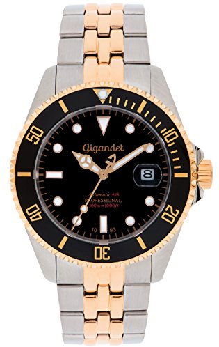 Gigandet Herren-Automatikuhr Analog mit Edelstahlarmband Sea Ground G2-020