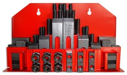 Sogi Y170-14 kit di staffaggio per fresatrice e trapano a colonna - 58 pezzi - cava 14 mm