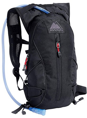 Cox Swain Trinkrucksack Hydro - inkl. Trinkblase in Schwarz mit Reflektoren, Colour: Black