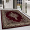HomebyHome Vintage Teppich 120 x 170 cm Orientalischer Teppich Kurzflor - Orient Roter Teppich für Wohnzimmer, Esszimmer, Flur und Schlafzimmer - Klassicher Teppich mit Oeko-TEX