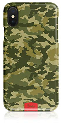 Tirita Hard Phone Case/Cover compatible with iPhone X & Xs Camouflage Camo Pattern [08 - Multicam Green]