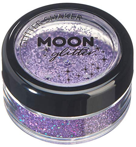 Holographic Glitter Shakers par Moon Glitter - 100% cosmétiques paillettes pour le visage, le corps, les ongles, les cheveux et les lèvres - 5g - Violet