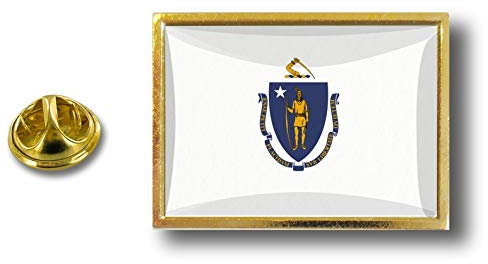 Akachafactory pin flaggenpin flaggen Button pins anstecker Anstecknadel sammler Massachussets