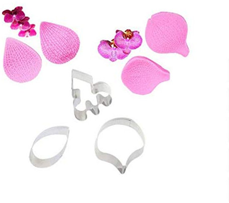 Phalaenopsis Schmetterling Orchidee Ausstecher Silikonform Handgemachte Seife Werkzeug Kuchen Werkzeug Backform Edelstahl Plätzchen Werkzeug (02)