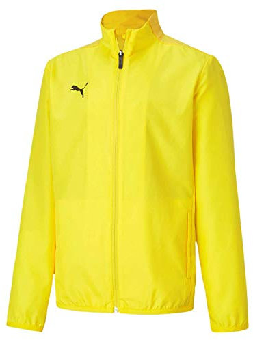 PUMA Unisex Kinder, teamGOAL 23 Sideline Jacket Jr Trainingsjacke, Cyber Yellow-Spectra Yellow, 164