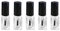SCSpecial Nail Polish Bottles 5 Pieces 5 Milliliters Nail Polish Containers Empty Glass Bottles with Brush Cap