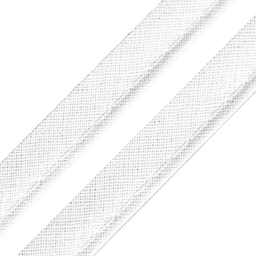 5m Paspelband Stoffband Nähkante Paspelschnur zum Nähen 10mm breit Farbwahl, Größe:10mm, Farbe:weiß