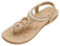 Zoerea Sandali Donna Estive Comode Piatto Bohemia Infradito Spiaggia Estivi Open Toe Donne Moda Scarpe Casual Stile A Beige,36 EU