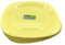 ECO 4 Pc Unbreakable Flat 27 x 27 cm Yellow Round Plastic Plates | Large Bright Flat Kids Plates | Stackable Plastic Plates Reusable for Birthdays, Picnic, BBQ & Parties (Yellow, Large)