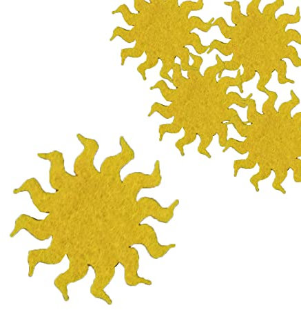 maDDma Bastelfilz Filz zum Basteln Streudeko Verzierung Blumen Sonnen Ostern Sommer Variantenwahl