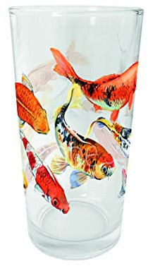 infinite by GEDA LABELS (INFKH) Verre à boire en forme de poissons, 200 ml
