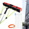 HFMY GWAWG 3-12m Waschbürste mit Wasseranschluss, Teleskopstange Fensterreinigung, Ausziehbarer Reiniger Wintergartendach, Reinigung von Photovoltaik- und Sonnenkollektoren, 12m Stange, 50cm Bürste