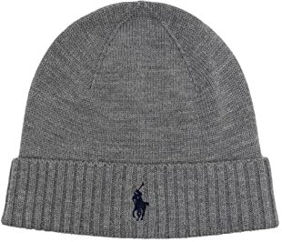 BEANIE FAWN GREY RALPH LAUREN