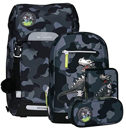 Beckmann Classic Maxi Schoolbag Set 5-teilig 28L Camo Rex