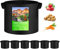 XVZ Sacs de Plantation, Lot de 6 Sac à Plantes 40L en Non Tissé Pots pour Tomates, Fraises, Poivrons, Carottes - 10 Gallons Noirs