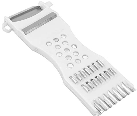Pelapatate Professionale, Pela Patate e Verdure Taglia Materiali in ABS e Acciaio Inox Impugnatura Ergonomica Verdure Julienne Universale Affettatrici Multifunzionale Taglia Carote 7.5x17.5x1cm