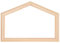 Dekorativer Stickrahmen – Haus – 27,5 x 19 cm – 2 Stück