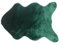Treer Faux Lammfell Schaffell Teppich, Lammfellimitat Teppich Longhair Fell Optik Nachahmung Wolle Bettvorleger Kunstfell Dekofell Sofa Matte für Kinderzimmer (75 * 106cm,Dunkelgrün)