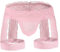 Perizoma Pizzo Trasparente Sexy Sissy Uomo,Mutandine Traspiranti a Vita Bassa con Reggicalze,Intimo Elasticizzato Sospensorio,G-String per Clubwear (Rosa)