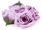 TOPBATHY Faux Rose Petals 20pcs 3d Flower Head Bubble Flower Purple Artificial Rose Petals