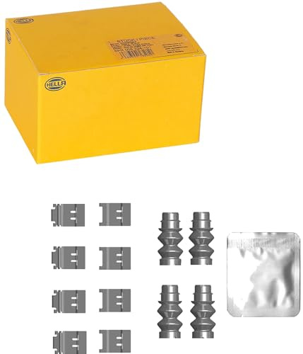 HELLA 8DZ 355 206-741 Zubehörsatz, Scheibenbremsbelag - K0805 | Kompatibel mit: DS 7 Crossback, 9, PEUGEOT 3008 SUV, 308 II, 308 SW II, 408 II, 508 II, 508 SW II, TOYOTA COROLLA Kombi