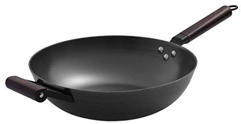 Sartén Sartén Barbacoa Picnic Conveniente for Limpiar Wok Inducción Cacerola Wok Huevos Fritos Panqueques Filete Frito Olla De Cocina