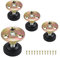 0XBIT 4 Pièces Pied Reglable pour Meuble, 33-45 mm Pieds de Meuble, Base Épaissie Pied Réglable, pour Tables, Armoires, Buffets et Canapés