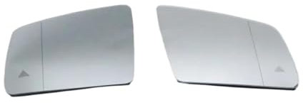 Für Benz Für GL Für ML Für GLE Klasse W164 W166 2010-2018 Auto Weitwinkel Blinden Fleck Warnung Rück Flügel Tür Seite Spiegel Glas Spiegelglas Außenspiegel Glas(Color:Left and right)