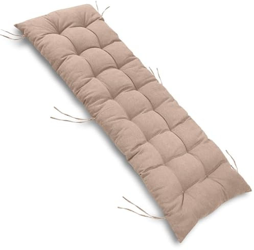 uyeoco Liegestuhl Auflage Dicke Lange Gartenliegen Auflage Sofapolster Relaxliegenauflage für draußen Terrasse Sonnenliege Bank Liegestuhl Kissen(#1,120x55x10cm)