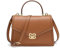 quipuda Handtasche Damen，Umhängetasche Damen, Leder Crossbody Bag，Kommt mit abnehmbarem Schultergurt (Braun)