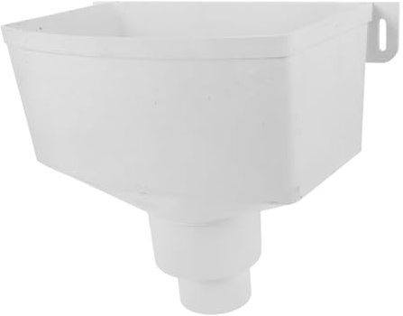 Angoily Bucket Drain Funnel with Filter Gutter Connector Rain Gutter Downspout Connector Large Funnel Rain Diverter Kit Pop up Canopy Funnel with Hose Aluminum Gazebo White PVC