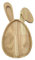 Holztabletts in Osterhasen-Form, Kaninchenform, Bauernhaus-Hasen-Serviertabletts, Osterei-förmige Holztabletts für Ostern oder Frühling, rustikal, dekorativ