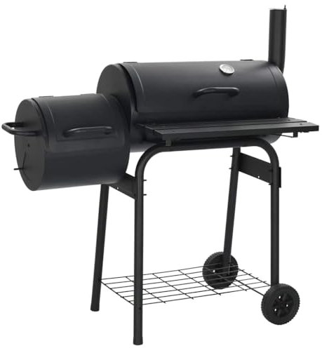 Haus und Garten, Küche und Esszimmer, Küchengeräte, Outdoor-Grills, Zuhause, klassischer Holzkohlegrill, Offset-Raucher