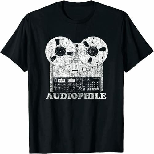 Men's Vintage Audiophile Reel to Reel Tape Gift Ideas Tee T-Shirt Size M