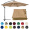 UUDQCD Toile De Rechange pour Parasol, Toile Parasol 3X3 8 Baleine/6 Baleine pour Un Parasol Déport Parasol de Terrasse Tissu de Polyester