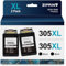 ZIPRINT 305XL 305 XL Schwarz Patronen Kompatibel für HP 305 Druckerpatronen Schwarz für Envy 6000 6020e 6030e 6040e 6032e 6400 6420e HP DeskJet 2700 2720e 4120e （2 Schwarz）