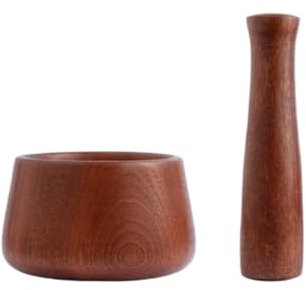 MCLIUJIA Mortier Pilon Cuisine Presse-ail Manuel en Bois for, Broyeur À Poivre Et Pilon Cuisine Ustensile