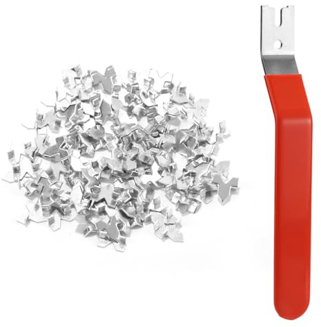 Outil Pose de Pointes Vitrier avec 150 Pointe de Vitrier, pour Cadre Photo Pose Pointes Vitrage pour l'Encadrement du Verre Des Images du Point Croix Des Œuvres d'Art le Montage et la Fixation