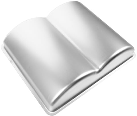 Buchförmige Backform aus Aluminiumlegierung für Kuchen, Leicht zu Lösen | Tägliches Backen, Antihaftbeschichtet und Leicht zu Reinigen, 26,5x23x6cm, Selbstgemacht Form