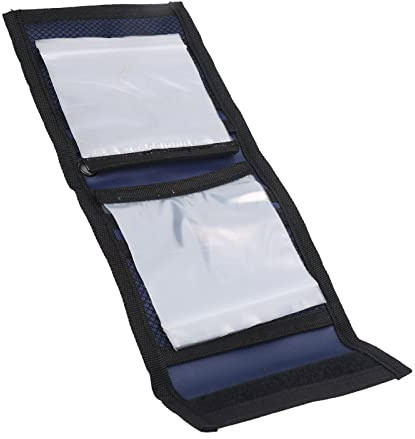 Tackle Bag, 10 Pockets Fishing Line Bag, Oxford Cloth Fly Fishing Leader Wallet Box/Cover, Fly Accessories with Storage Grids Leader Holder for Outdoor