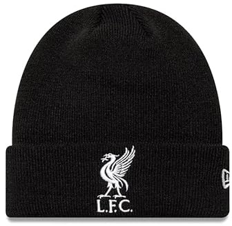 New Era Liverpool Football Club, Core Logo, offizielles Merchandise, Manschette, Strickmütze, Totenkopf-Beanie, schwarz, Kindergröße