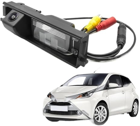 Einparkhilfe Hinten Kamera CCD HD AHD Fisheye Rückfahrkamera Rückfahrmonitor Für Toyota Für Aygo AB40 (ab 2014)(A120 CVBS 680x480)