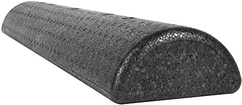 CanDo Faszienrolle halbrund / Massagerolle - Pilates, Physio, Yoga, Triggerpunkt, 91 x 15 x 10 cm, schwarz