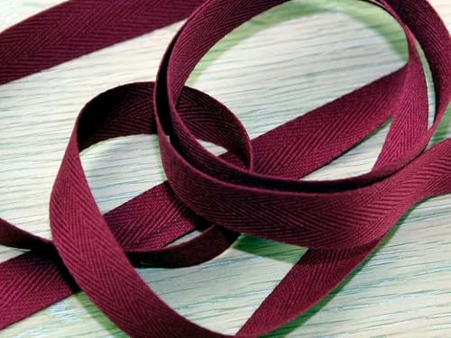 Prym Cotton Ribbon Strong 15 mm Wine Red, 100% CO