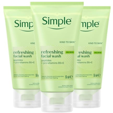 Simple Refreshing Facial Wash Gel 1.7Oz (3 Pack)