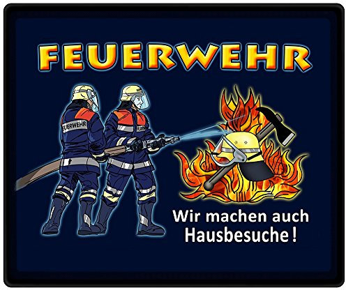Mauspad mit Motiv - Feuerwehr wir machen auch Hausbesuche - 22567