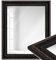 WANDStyle Spiegel 40x50 cm im Barock-Stil aus Holz, schwarzer Wandspiegel, Made in Germany - H550