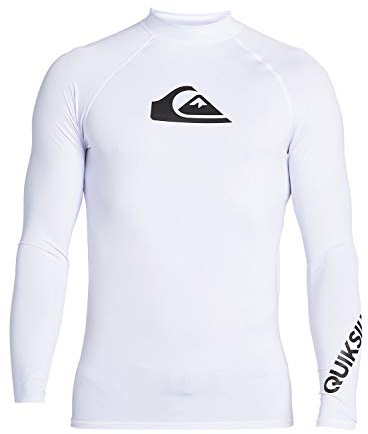 Quiksilver Herren All Time Rashguard LSF 50 Sonnenschutz Surf Shirt, Weiß, XX-Large